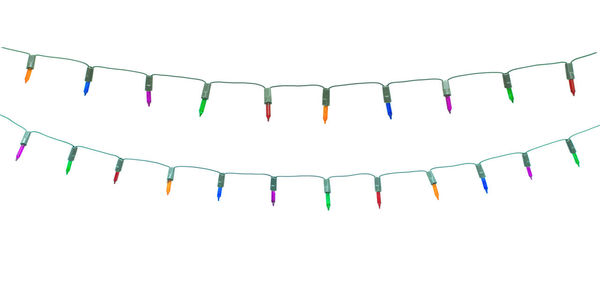 Low angle view of decoration hanging against white background