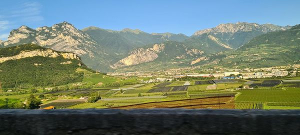 Paesaggio montano in trentino alto adige, italia