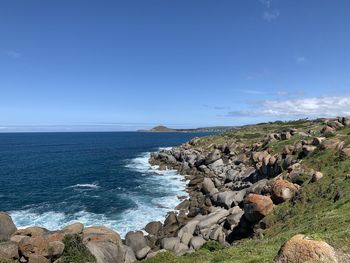 Scenic view of sea against sky