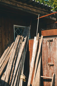 Low angle view of old building