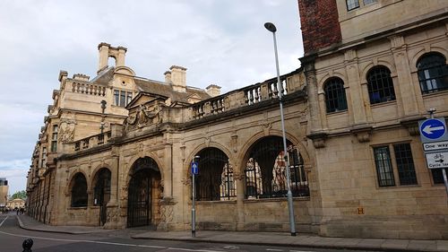 Low angle view of historical building