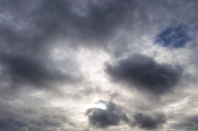 Low angle view of storm clouds in sky