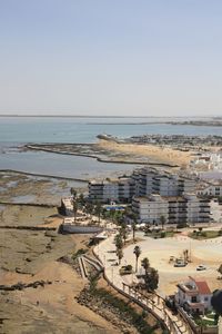 View of sea against clear sky
