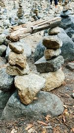 Close-up of water on rock