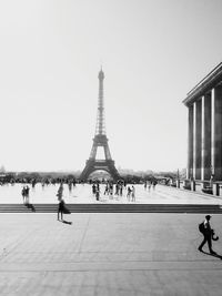 Group of people in front of building