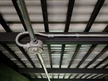 Low angle view of illuminated ceiling in building