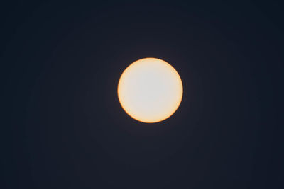 Scenic view of moon against sky at night