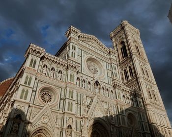 Low angle view of church against sky