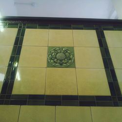 Close-up of tiled floor