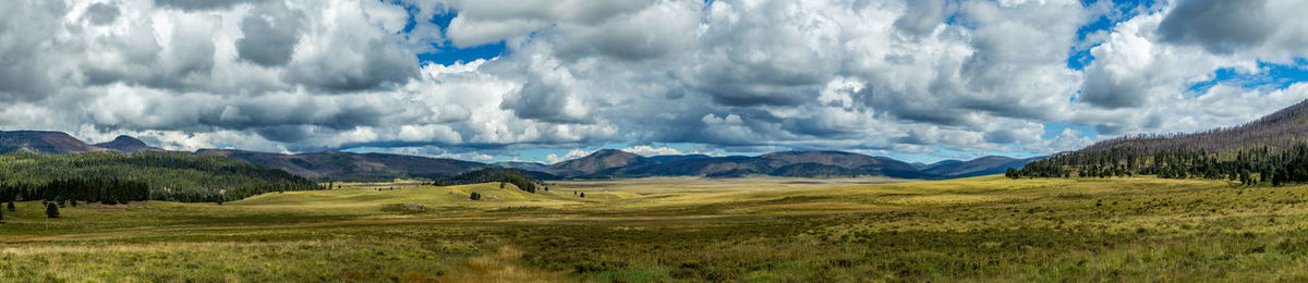 Panoramic view of landscape against sky