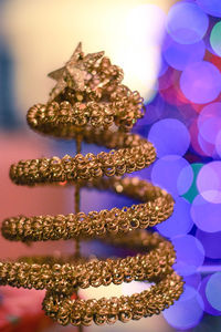 Close-up of christmas decoration