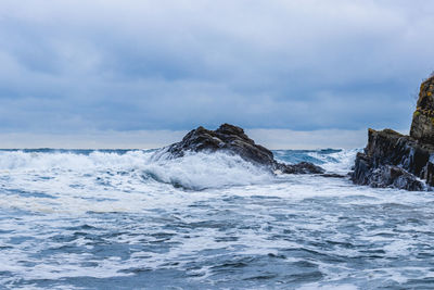 Scenic view of sea against sky