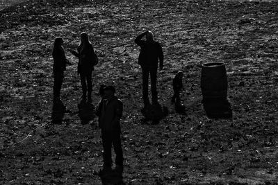 People standing in water