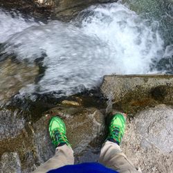 Low section of man in water