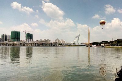 View of city at waterfront