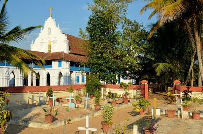 Low angle view of church