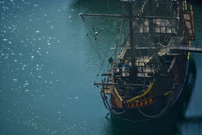 Boats in sea