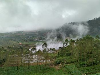 Scenic view of landscape against sky