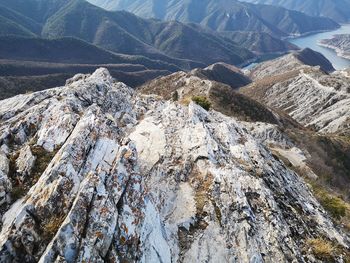 Panoramic view of landscape and mountains