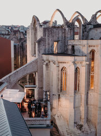 View of old building in city