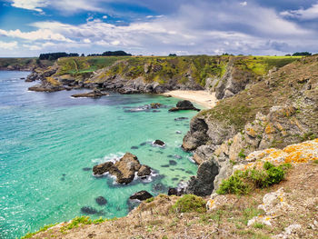 Scenic view of sea against sky