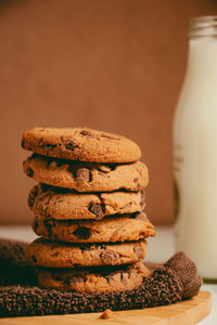 Close-up of cookies on table