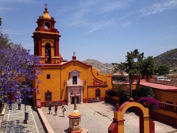 Built structure with trees in background