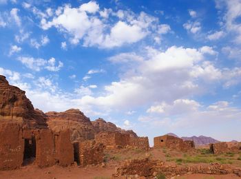 Panoramic view of castle against sky