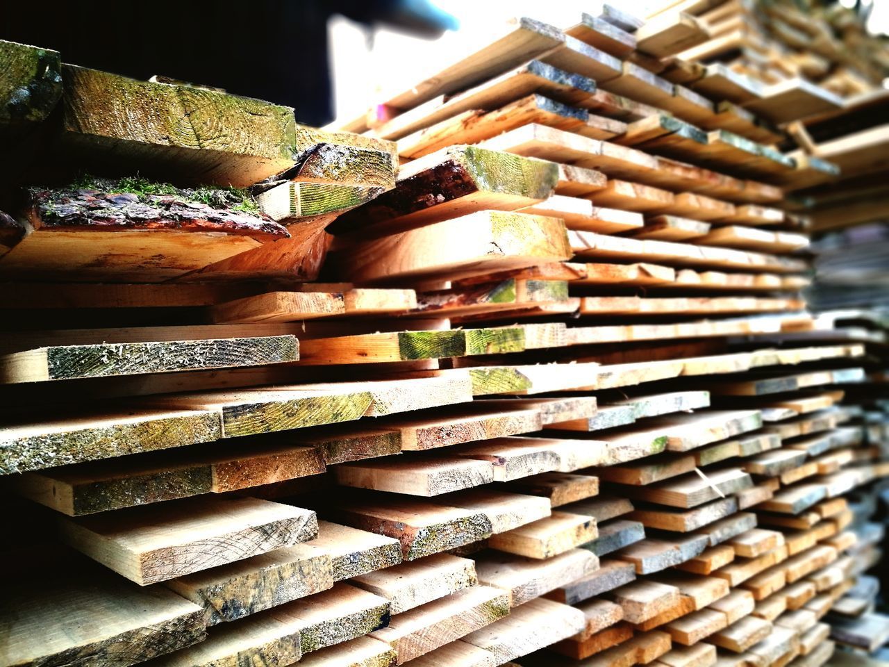 CLOSE-UP OF STACK OF FIREWOOD