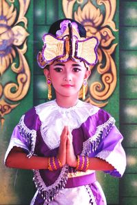 Portrait of young woman