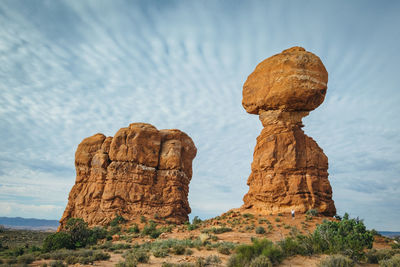 View of rock formations