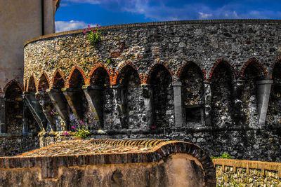 Low angle view of historical building