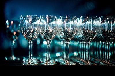 Close-up of wine glass on table