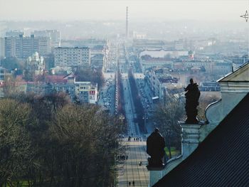 Modern cityscape against sky