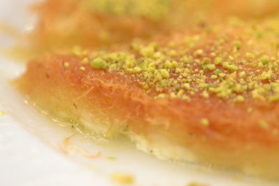 Close-up of bread in plate