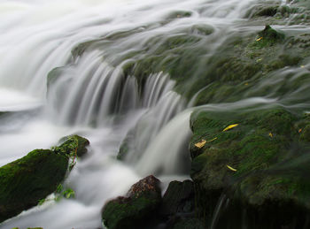 Scenic view of waterfall