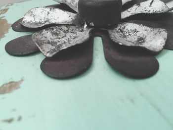 Close-up of food on table