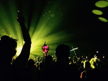 People enjoying at night