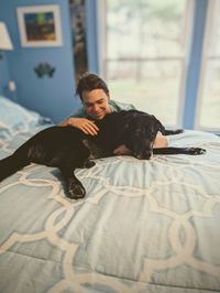 A boy and his dog