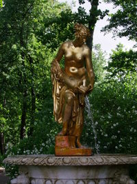 Low angle view of statue