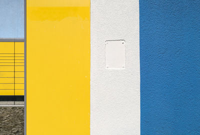 Close-up of yellow wall