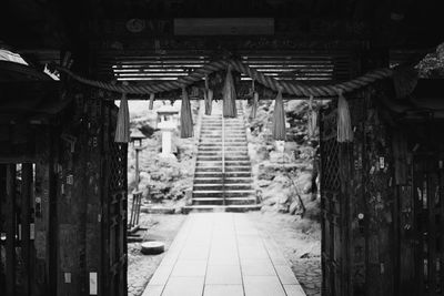 Interior of abandoned building