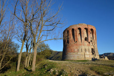 Low angle view of old ruin