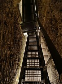 Low angle view of staircase in building