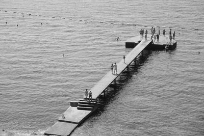 Pier in sea