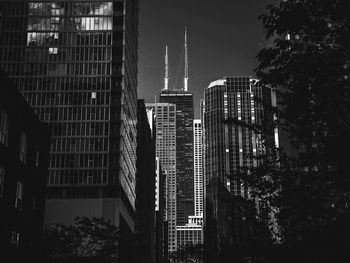 Low angle view of modern buildings
