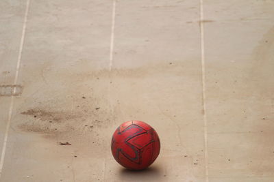 High angle view of basketball hoop