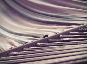 Close-up of a hammock in summer