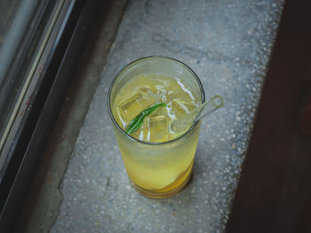 Close-up of drink on table