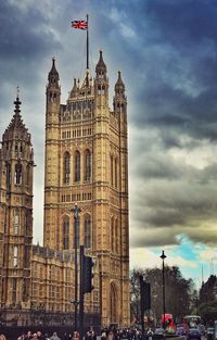 View of building against cloudy sky